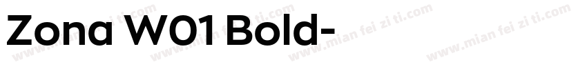 Zona W01 Bold字体转换